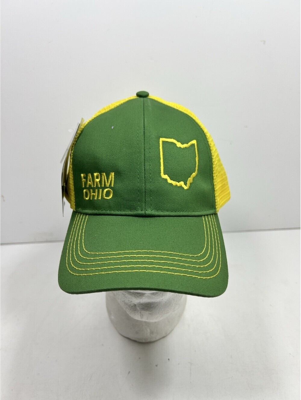 Official Green Yellow John Deere Farm Ohio SnapBack Trucker Hat New